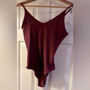 American eagle tank body suit. Size small, burgundy color.